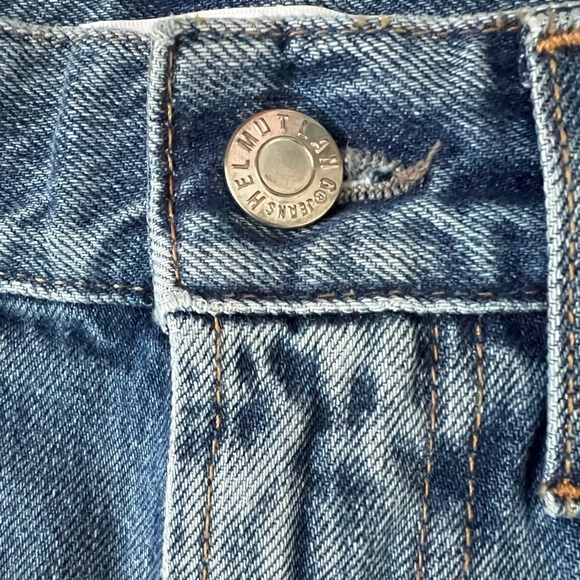 NWT Helmut Lang Blue Medium Wash A-Line Jeans Skirt - US Waist 24 - Picture 9 of 10